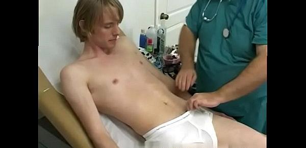  Doctor young boy exam gay porn and men play on Corey was pre-cumming